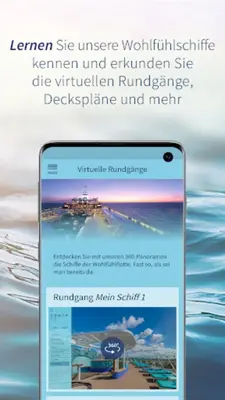 Mein Schiff Kreuzfahrten android App screenshot 1